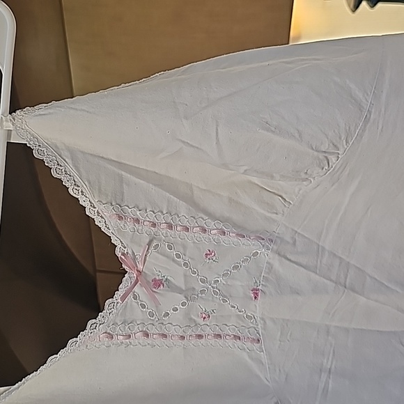Vintage Slip Pajamas Lace - Picture 1 of 9